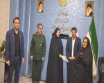 تقدیر از تلاش‌های ارزشمند خانم حسنوند، رئیس کتابخانه عمومی شهرستان